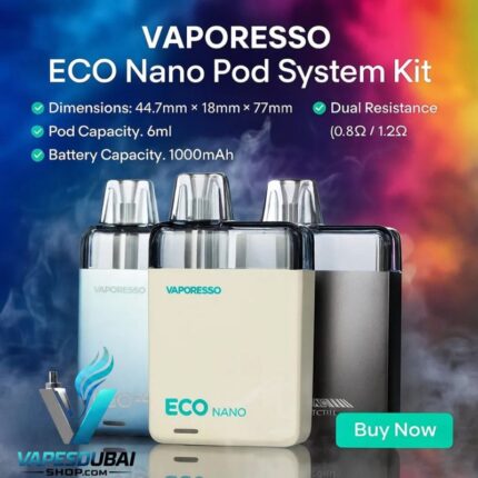 Vaporesso ECO Nano Pod System Kit 6ml In Dubai