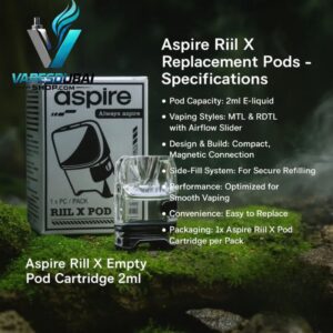 Aspire Riil X Empty Pod Cartridge 2ml In Dubai