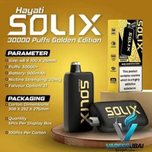 Hayati Solix 30000 Puffs 50MG Nicotine