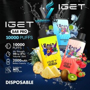 IGET Bar Pro 10000 Puffs 50MG Nicotine Disposable Vape