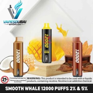 SMOOTH Whale 2% & 5% 12000 Puffs Vape