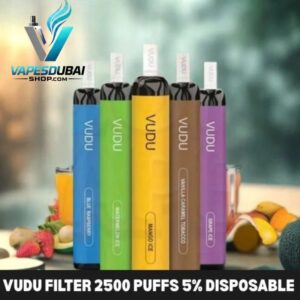 VUDU Filter 2500 Puffs 5% Disposable Vape in Dubai